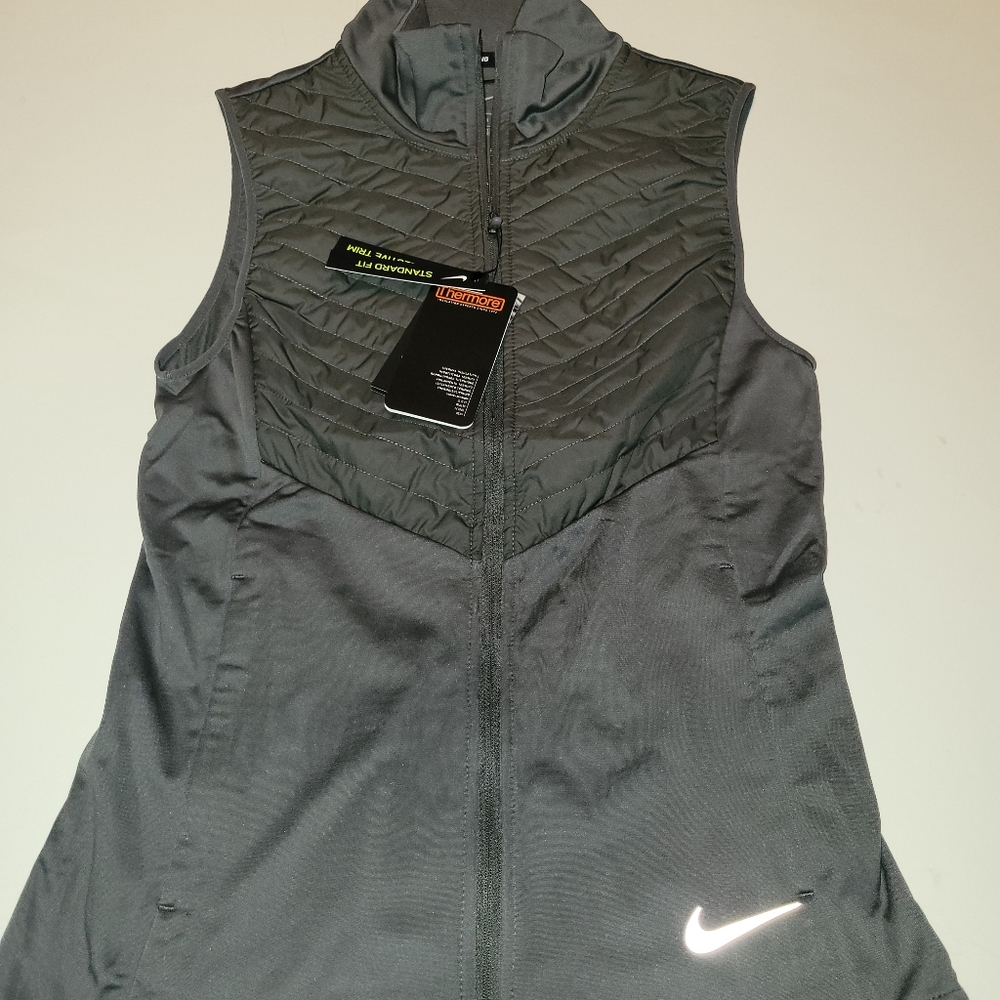Nike Women's Essential Filled Running Vest Grey
